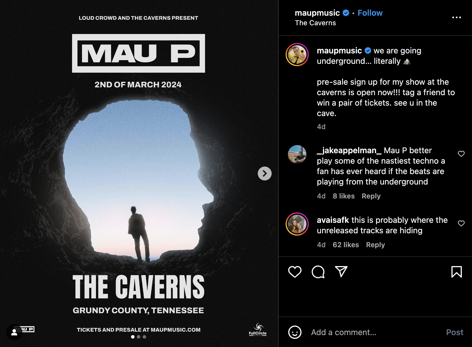 mau p caverns